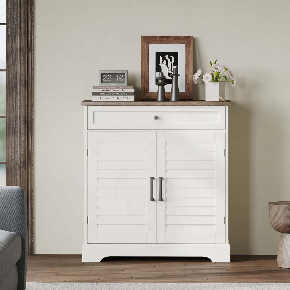 Ophelia & Co. 2-Door Storage Accent Cabinet with Drawer - Wayfair Canada