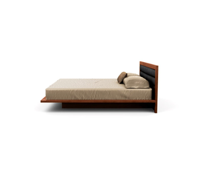 Moduluxe Upholstered Bed, Onyx, California King, Cognac Cherry
