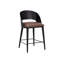 DEZIRAE COUNTER STOOL - BLACK - COGNAC LEATHER-359296378-359296379