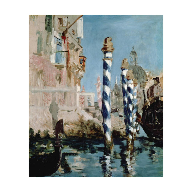 «Grand Canal Venice» par Edward Manet - Impression giclée, H 20 po x l 16 po