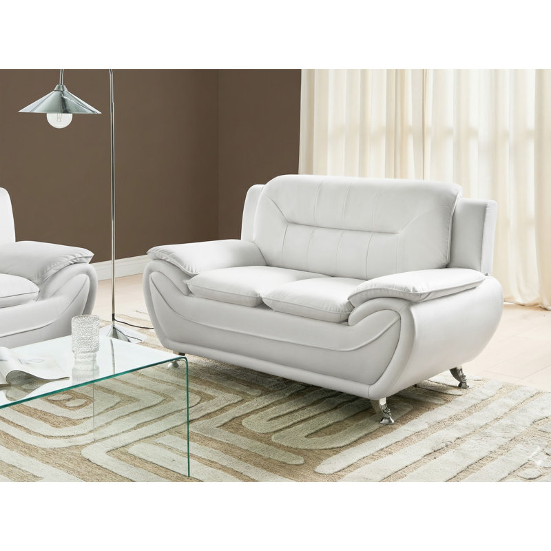 Sofa LEIRA Faux Leather , White, 2