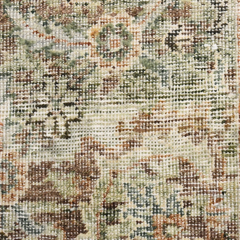 Oriental Handmade Hand-Knotted Area Rug in Brown, Rectangle 2' x 3'