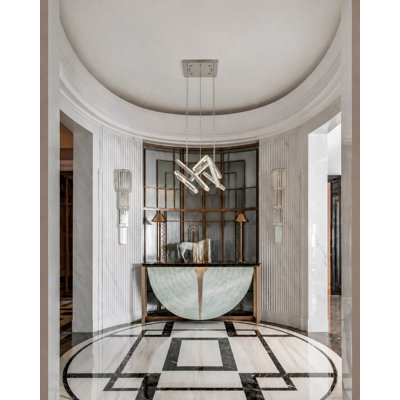 Kozerski Transitional 9-Light Linear Crystal Pendant 