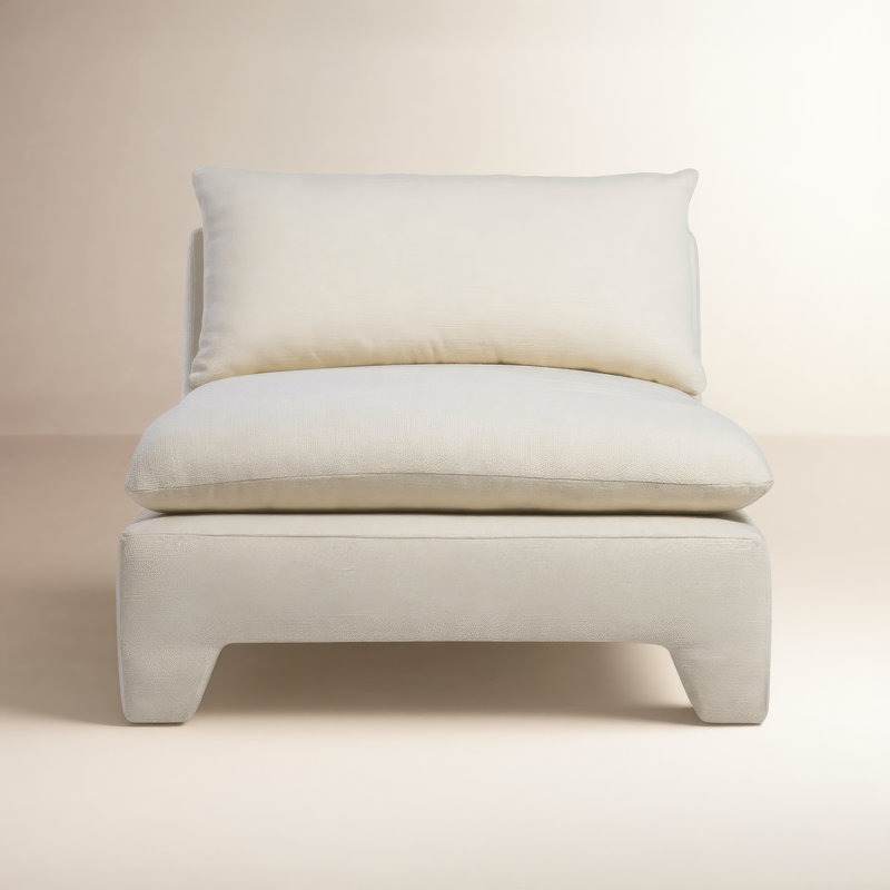 ESTELLE CHAISE CREAM, Cream Basketweave