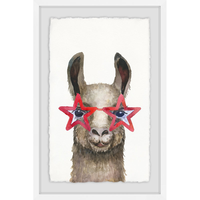Star Glasses - Single Picture Frame Print, 91cm H x 61cm W