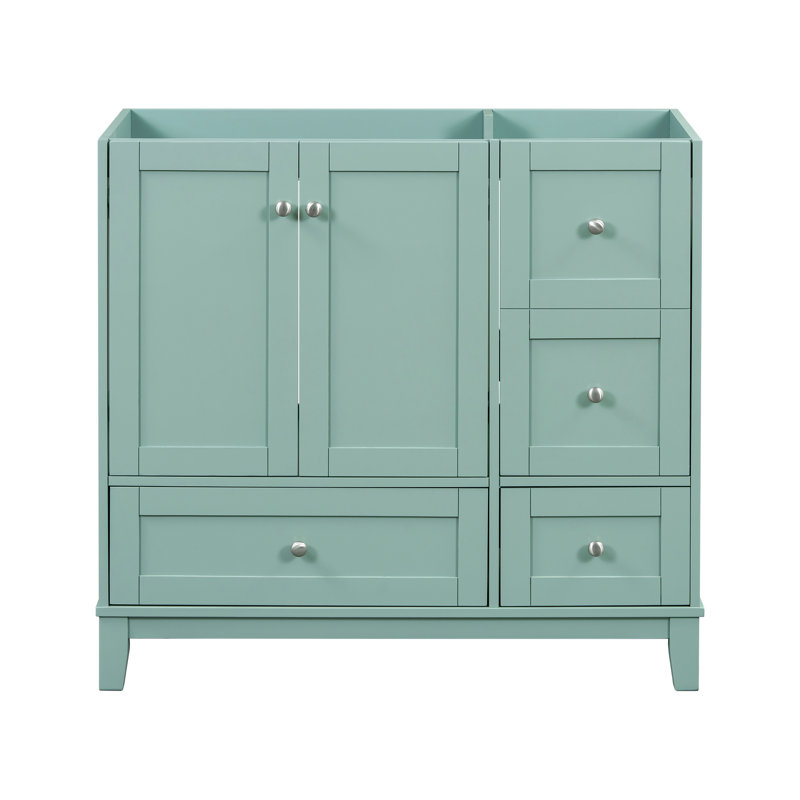 [Cabinet seulement] 36 po Meuble-lavabo vert (lavabo non inclus)
