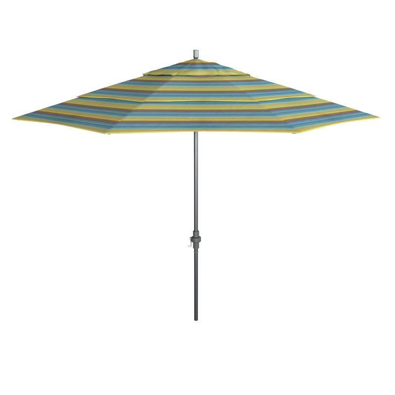 Parasol de marché de 132 po Ortie, Sunbrella® lagon Astoria