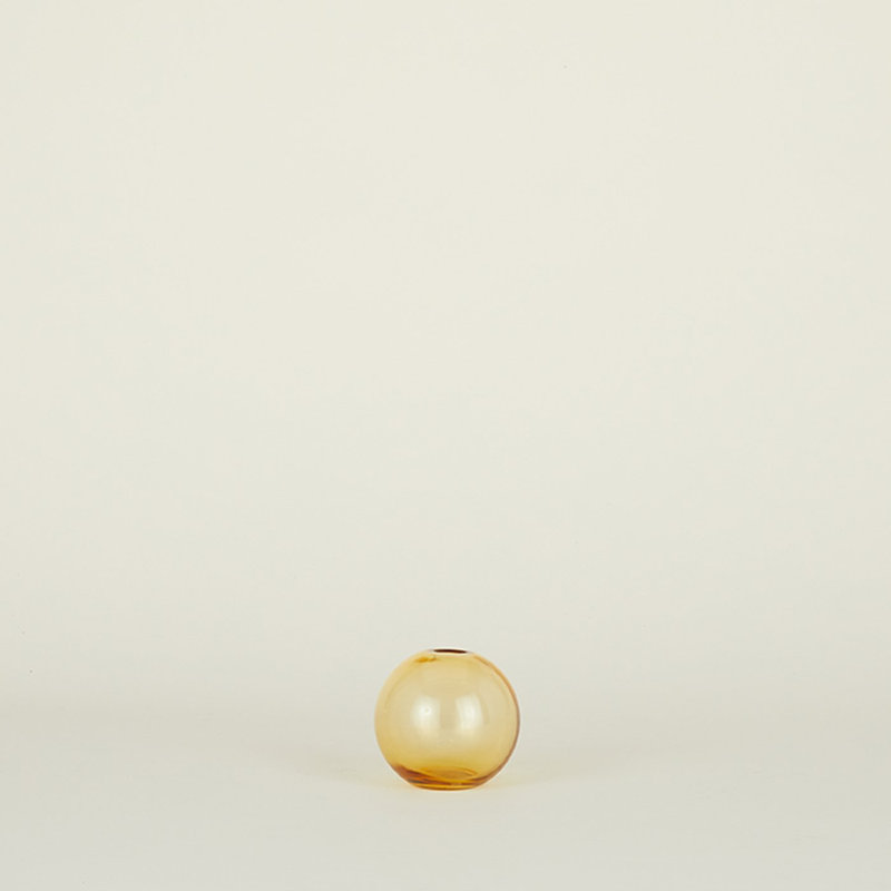 Vase de table Aurora, Amber, H 4 po x l 4 po x P 4 po