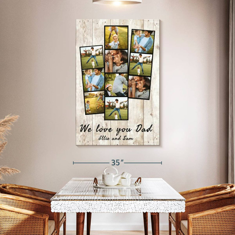 We We Dad Photo Print, H 51 po x l 34 po