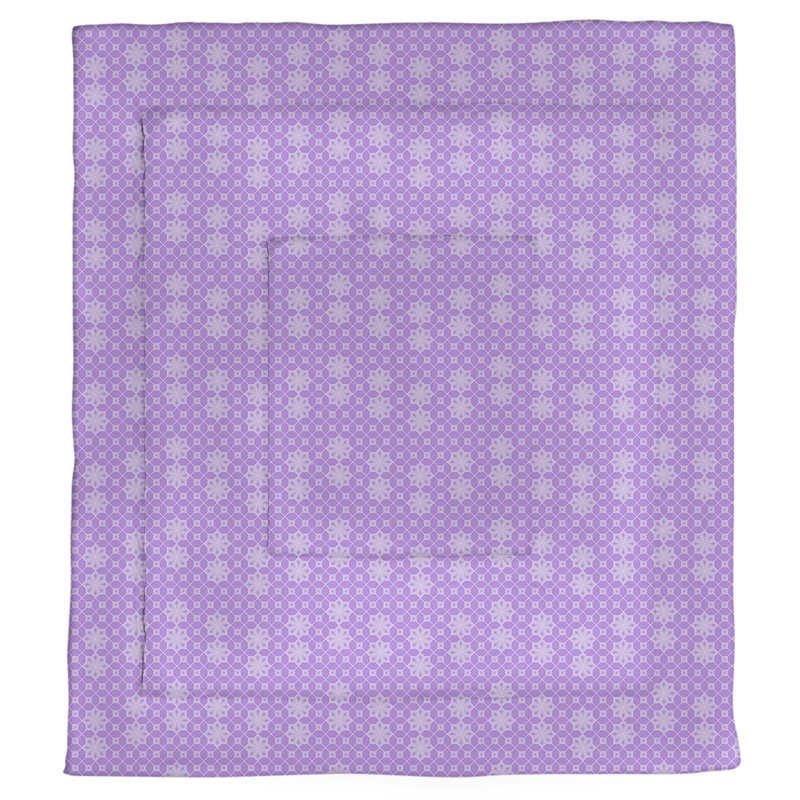 Katelyn Elizabeth Modern & Contemporary Polyester Geometric Shapes Comforter, Twin Comforter, Purple