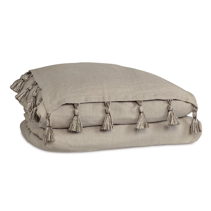 Freya Linen Baffle Box Stitch Comforter, King Comforter