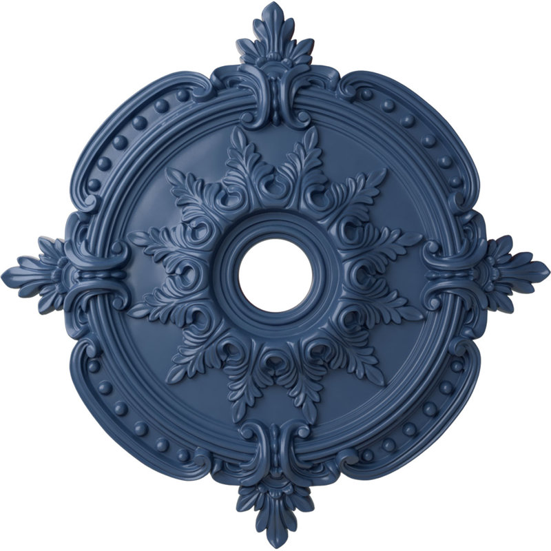 Endurathane Benson Classic Ceiling Medallion, 28 3/8"OD x 3 3/4"ID x 1 5/8"P (Fits Canopies up to 6 1/2"), Hand-Painted Americana Finish