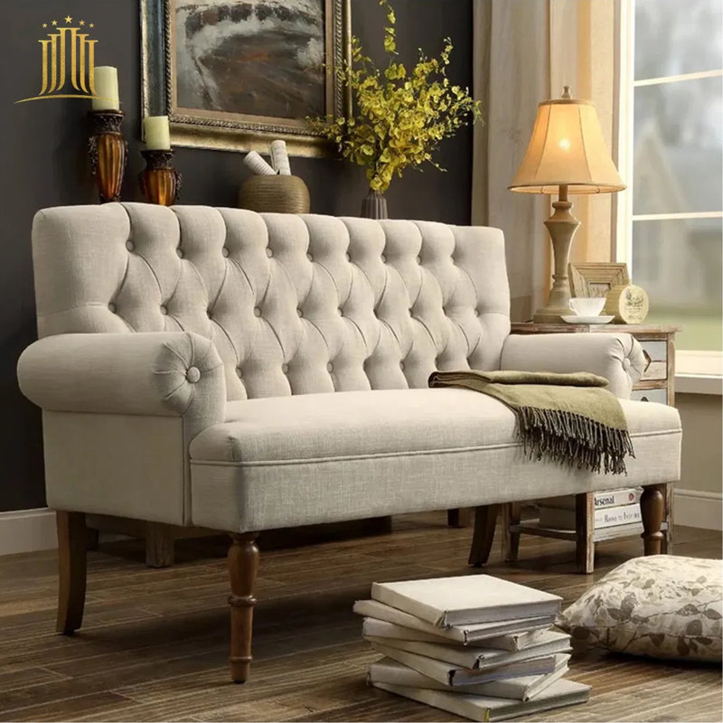 Loveseat Sofas for Living Room in a Box Sofa Para Sala , Linen, Beige