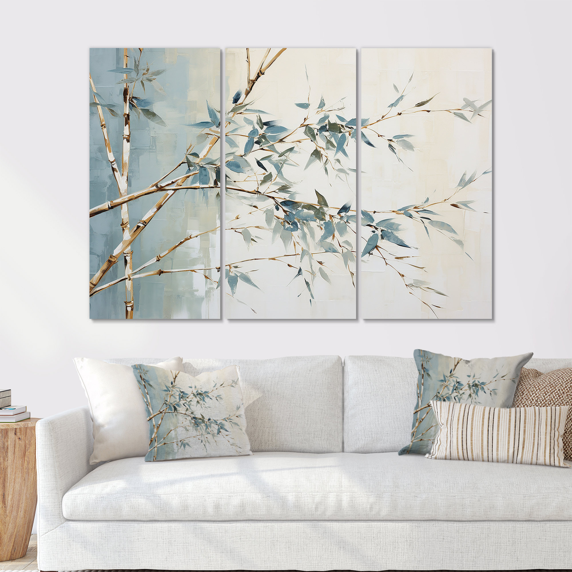 Bay Isle Home™ Green Zen Moment Bamboo - Bamboo Wall Art Set | Wayfair