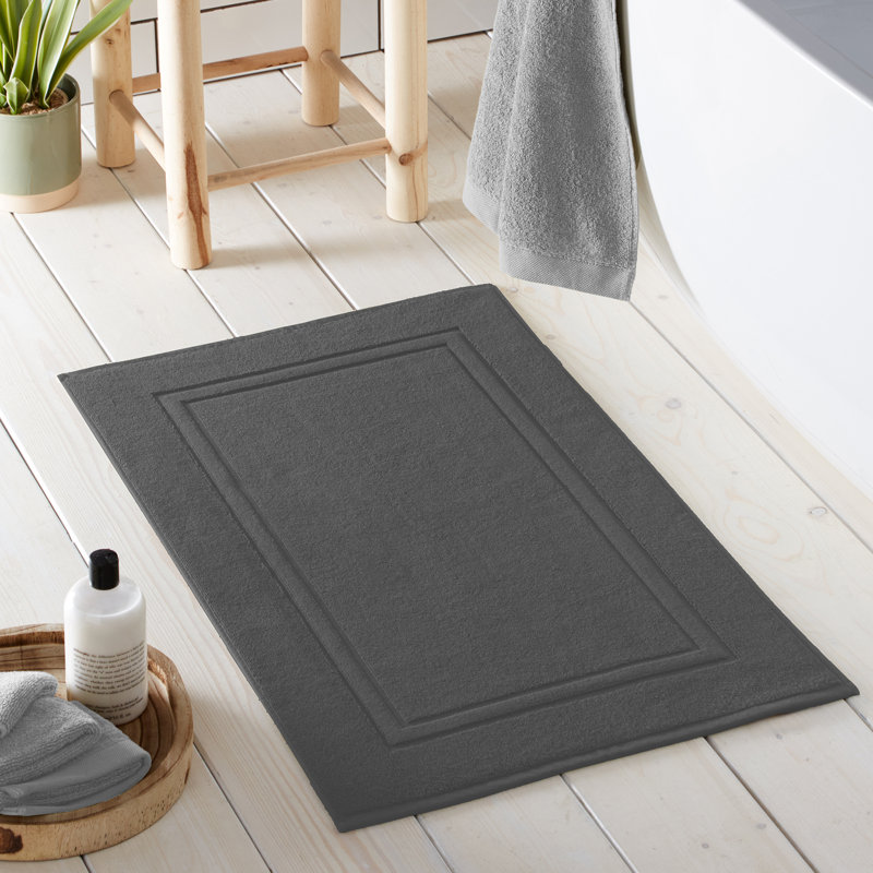 Abode Eco Non-Slip Bath Mat, Charcoal