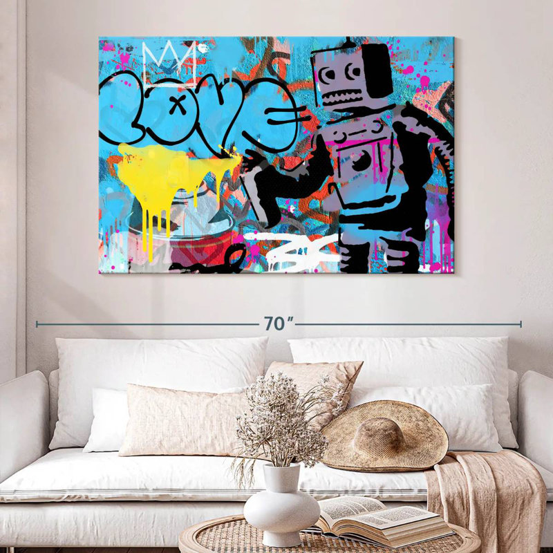 Tergel Love Robot, 34" H x 51" W