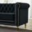 Gevon Velvet Roll Arm Sofa, Chesterfield Sofa for Living Room Upholstered with Smooth,Breathable Fabric-1937737862