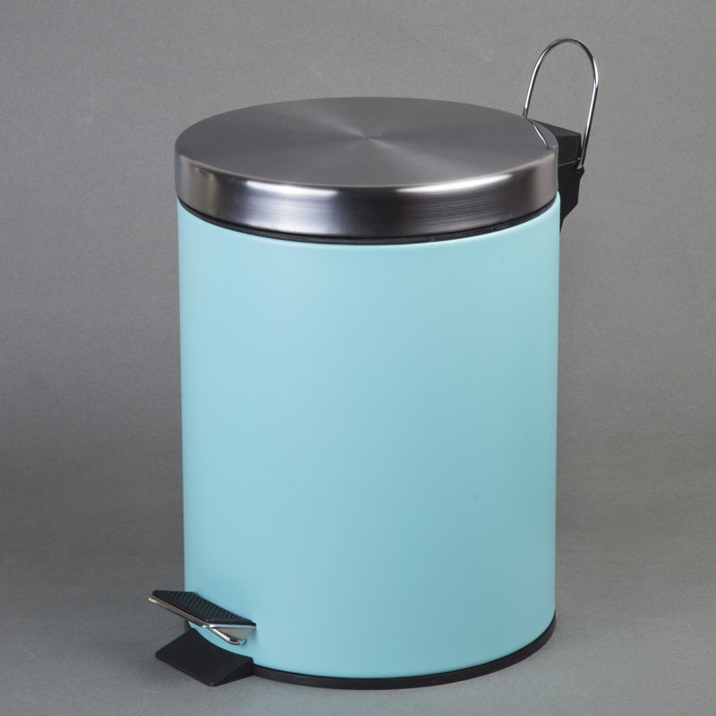 Poubelle à recyclage en acier inoxydable Creative Home, Turquoise