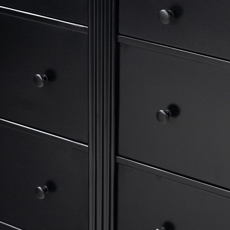 Lendon 6 Drawer Dresser-Black