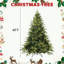 Arbre de décoration de Noël hybride vert avec support, non pré-éclairé et pré-éclairé, 10 tailles disponibles-479373609