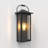 1 - Light 18''H Black Iron ETL Outdoor Wall Light with Dusk to Dawn
