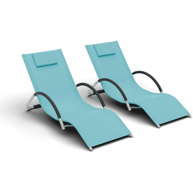 Outdoor Lounge Chair, Blue