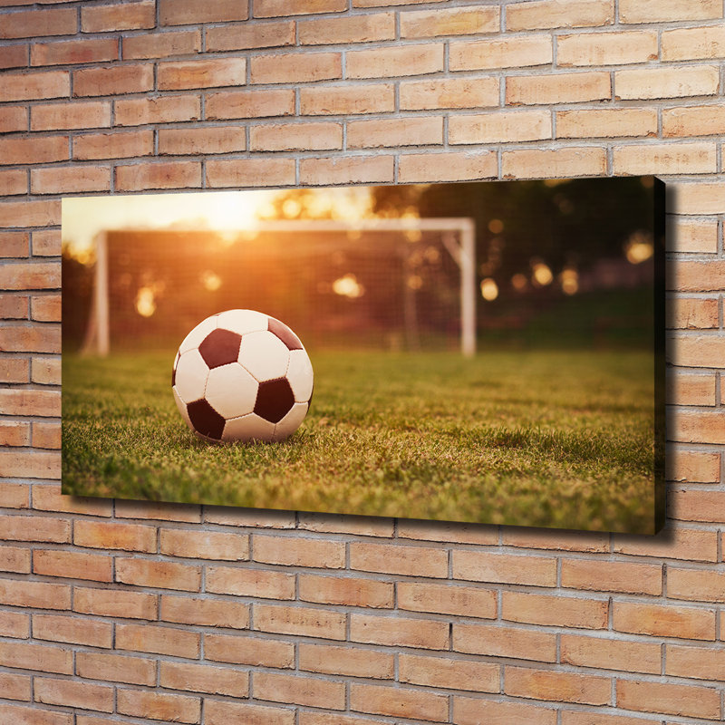 Ball On Turf - Wrapped Canvas Print
