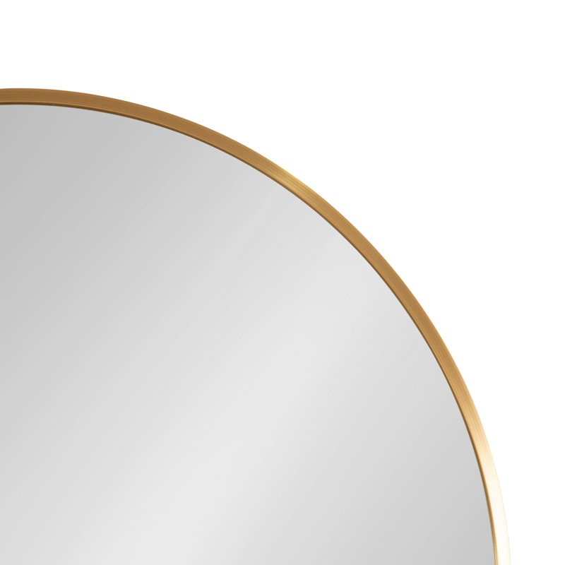 Anacleta Metal Arch Mirror, 36" x 32", Gold