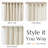 Printed Linen Farmhouse Boho Rod Pocket Curtains-838925655-853563123