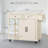 Dasjah 39.3 " W Solid Wood Kitchen Island with Large Storage