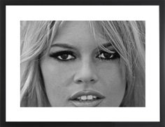 Brigitte Bardot Close Up - Print on Wood