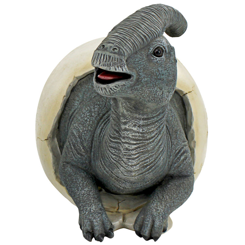 Statue œuf de dinosaure Parasaurolophus