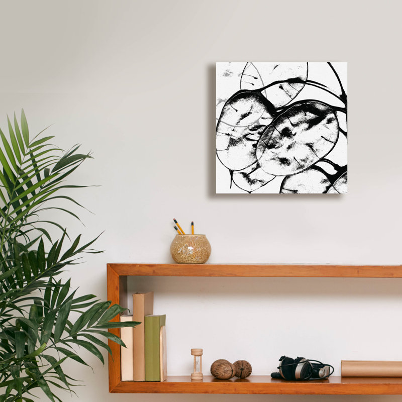  «Silver Dollars 2» par Erin Clark, art mural sur toile, 12 po x 12 po, H 12 po x l 12 po x P 0,75 po