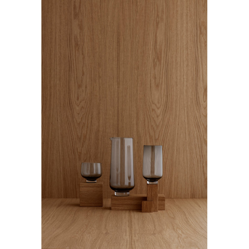 Flow 14 oz. Drinking Glass, Smoke