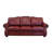Stana 100" Wide Genuine Leather Sofa with Nailhead Trim-20120000