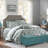Kavanaugh Linen Blend Upholstered Storage Bench