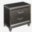 Table de chevet 2 tiroirs champagne foncé