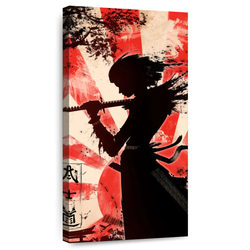 Samouraï sans peur, H 24 po x l 12 po