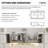 33” Under-mount Dual Basin 50/50 Quartz Kitchen Sink In White Deep Double Bowl Granite Composite Workstation Kitchen Sink with Accessories-115699959