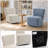 Upholstered Armless Swivel Accent Chair-1129305053
