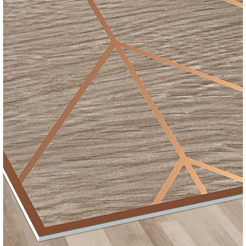 Alcie Vinyl Machine Printed Area Rug, Rectangle 133 x 200cm
