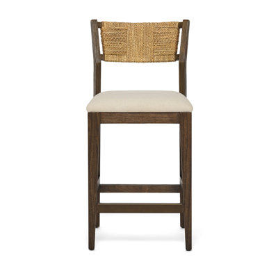 Colony Upholstered Stool with Solid Wood Frame