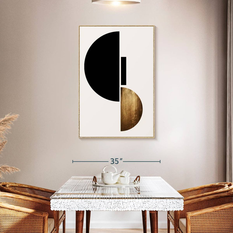 Forme II, Floating Frame Natural Wood, 31" x 46"