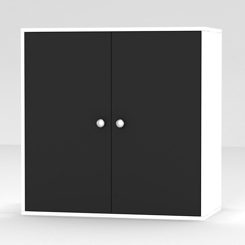 Solid Wood Square Accent Cabinet
