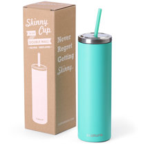 Casewin 24oz(710ml) Tumbler with Straw and Lid Stainless Steel Cup with  Straw and Lid for Adults Iced Coffee Cups with Straw Insulated Coffee Cup