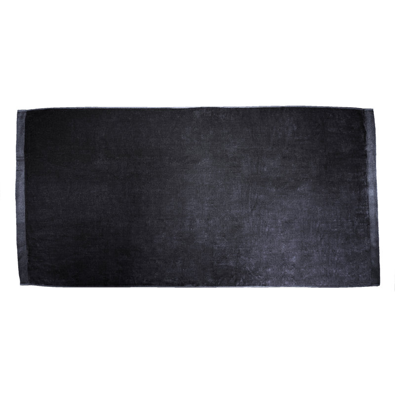 Monthamre 100% Cotton Midweight Beach Towel, Black