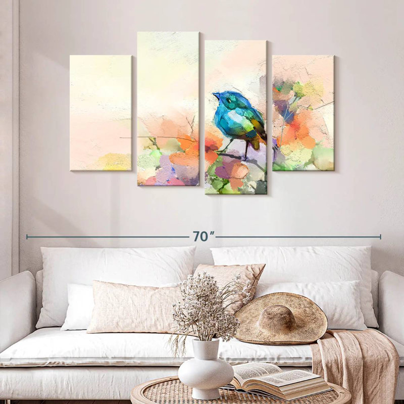 Brampt Bird Abstract, 32" H x 52" W