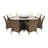 Harold 8 Seater Dining Set with Cushions and Parasol
