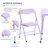 5 Pieces Colourful Folding Set Table and Chair for Kids with Durable Metal Frame and Easy-Clean Plastic for Daycare Classrooms and Playrooms-70386420