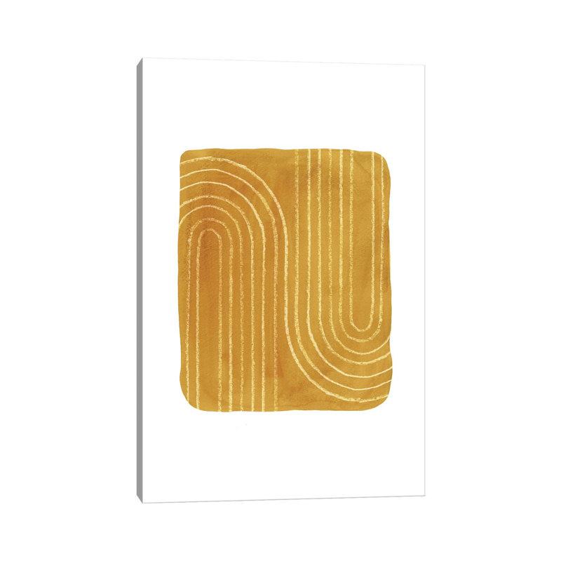 Rust Mustard Art by Whales Way - Painting on Canvas, 101.6cm H x 66.04cm W x 3.81cm D, Wrapped Canvas